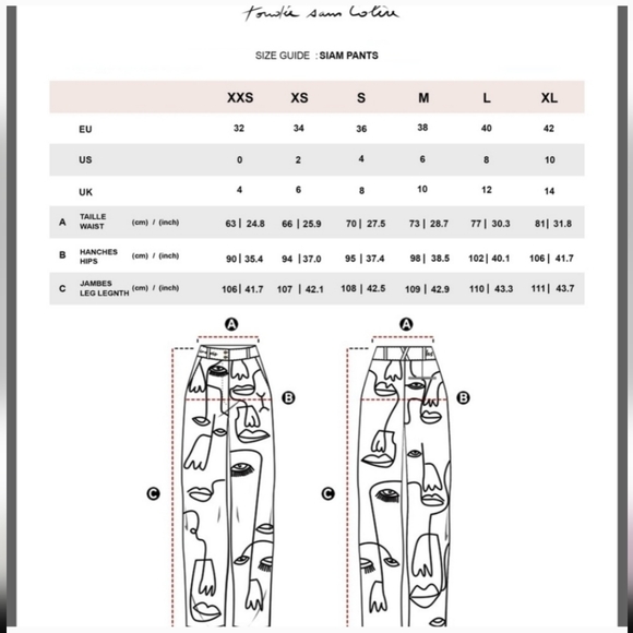 Maison Les Enerves Embroidered Pant M - Picture 6 of 6